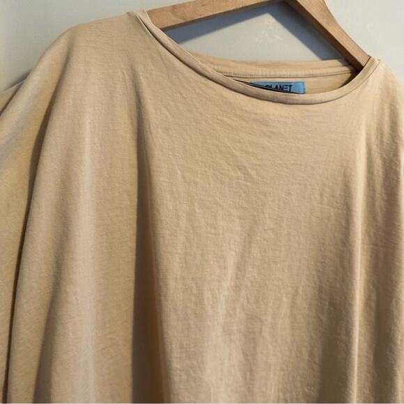 Planet Tan Cotton Long Sleeve Tee Top Medium - Picture 7 of 12